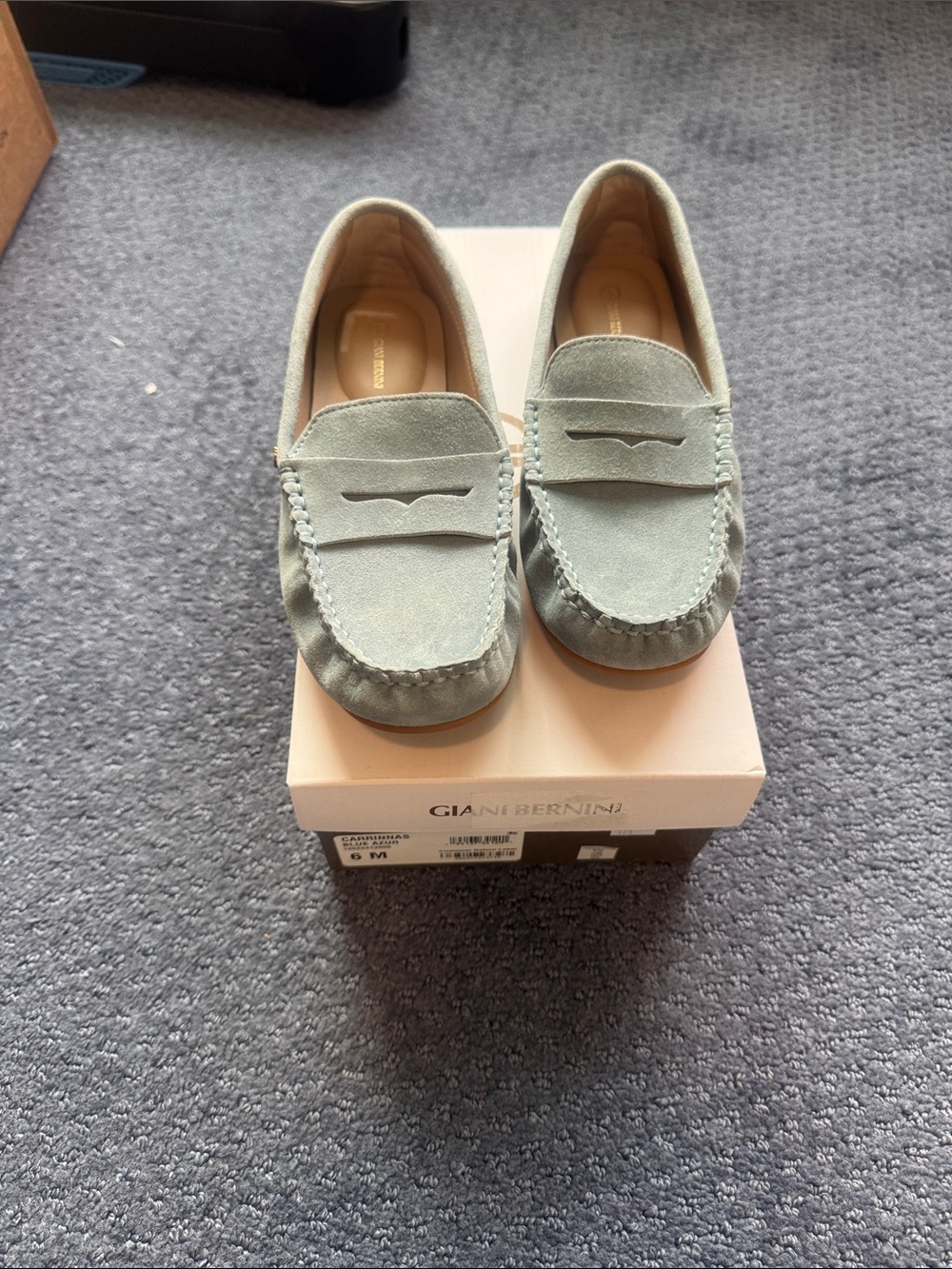 Giani Bernini blue  Suede Moccasin Loafers